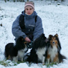 3 décembre 2010, à Champcueil : les 3 miss et moi dans la neige et le froid. ;) (Photo : Michal Kurela)