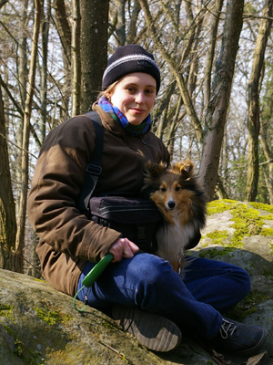 Yukari et moi au Bois du Saussay - mars 2006
